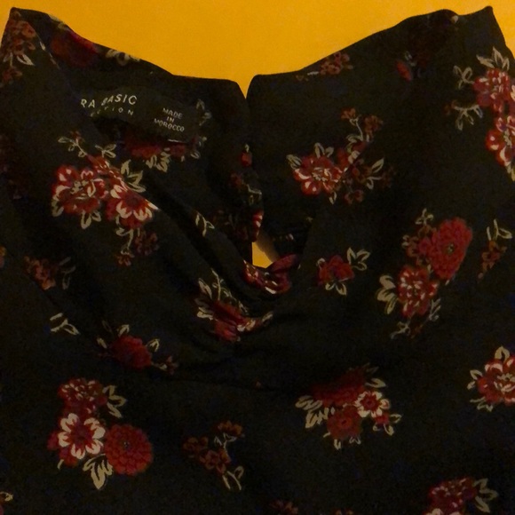 🟠 ZARA 🟠 band collar floral print blouse - Picture 5 of 9